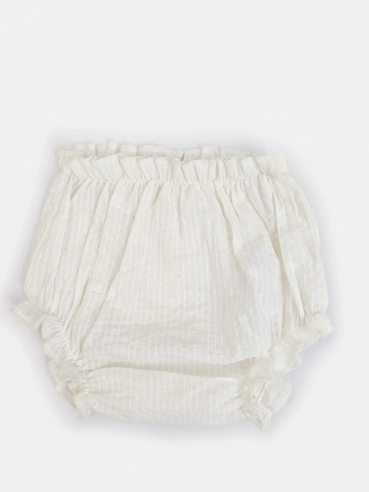 White Cotton Baby Bloomers Pack of 3 – Soft, Breathable, 0-12 Months, Unisex Baby Clothing