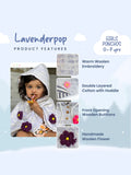 Buy Girls Hooded Poncho Top  Handmade Stylish Embroidered 100% Cotton, Year-Round Wear