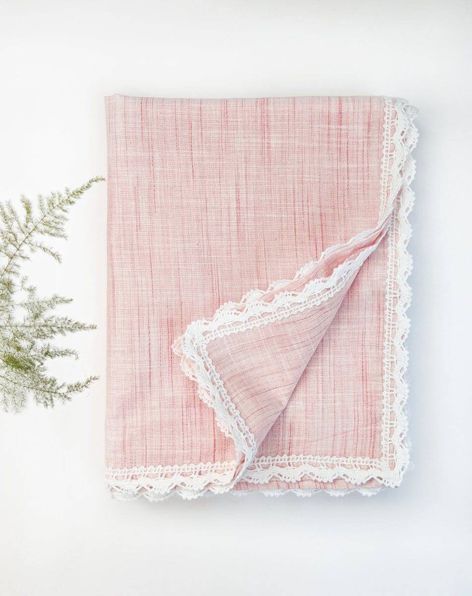 100% Organic Peach Cotton Wrap Newborn Baby Blanket - Halemons